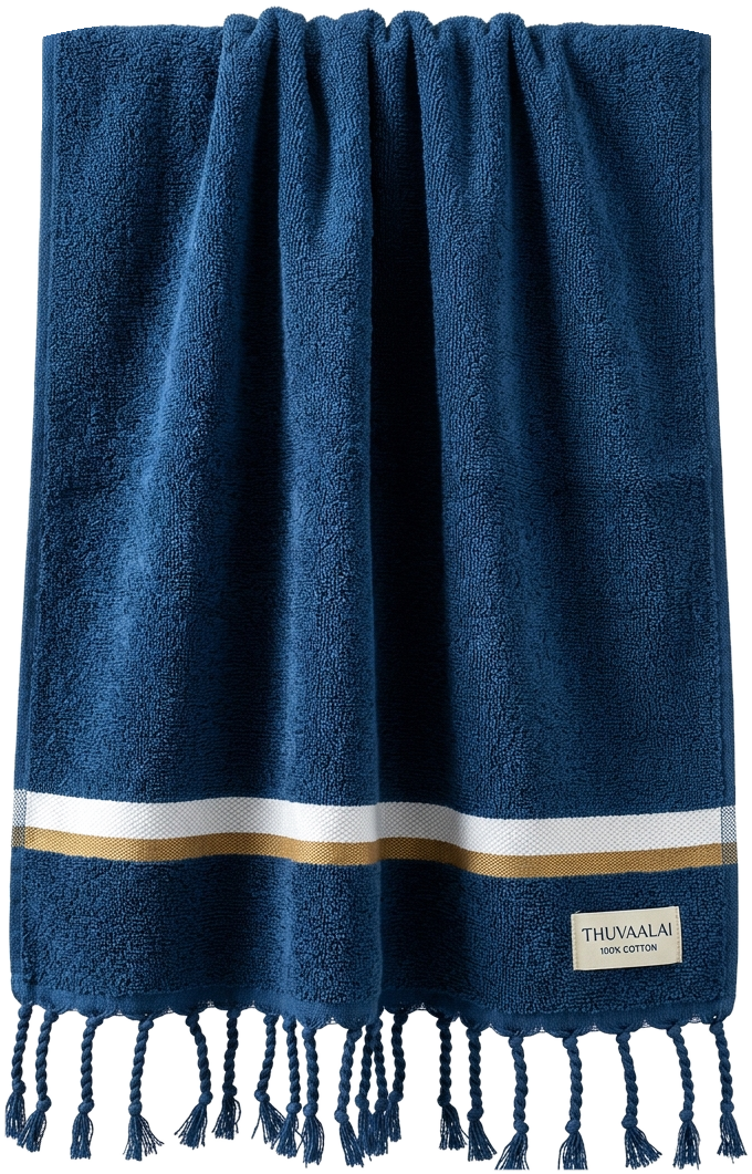 Naturally hanging luxury cotton towel